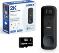 Lorex 2K Wireless WiFi Smart Video Doorbell Camera | No Subscription Fee | 32GB by Lorex