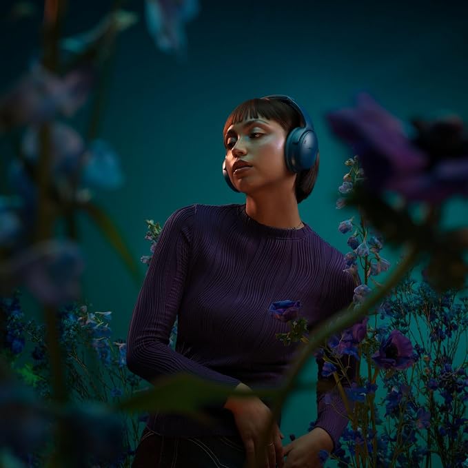 Bose QuietComfort Headphones - Wireless Bluetooth Headphones, Active Over Ear Noise Cancelling and Mic, USB-C Charging, Deep Bass, Up to 24 Hours of Playtime, Twilight Blue - Limited Edition Color | Wireless Bluetooth, Active Over-Ear Noise-canceling a... - Image 3