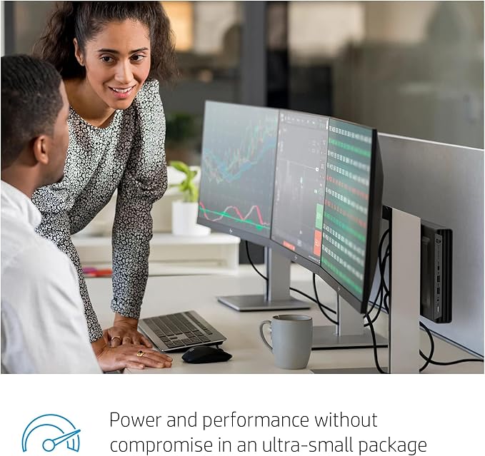 HP EliteDesk 800 G6 Mini Desktop Business Computer, Core i5-10500T Processor, 16GB RAM, 1TB PCIe SSD, RJ-45, Displayport, SUB KB & Mouse, Wi-Fi, BT, Windows 11 Pro (Renewed) - Image 3