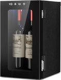 Antarctic Star Wine Cooler, 0.4 Cu. Ft. Portable Mini Wine fridge | Electronic Temp Control, 40-61°F Adjust Temp, Glass Door, Counter-top Drink Fridge for Bedroom, Dorm, Office, Bar & Kitchen by AntarcticStar