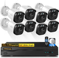 5MP Wired Security Camera System Outdoor, 8CH DVR by OOSSXX