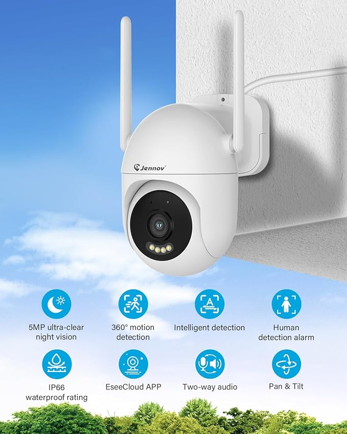 Jennov 5MP Wireless Security Camera System - Image 2