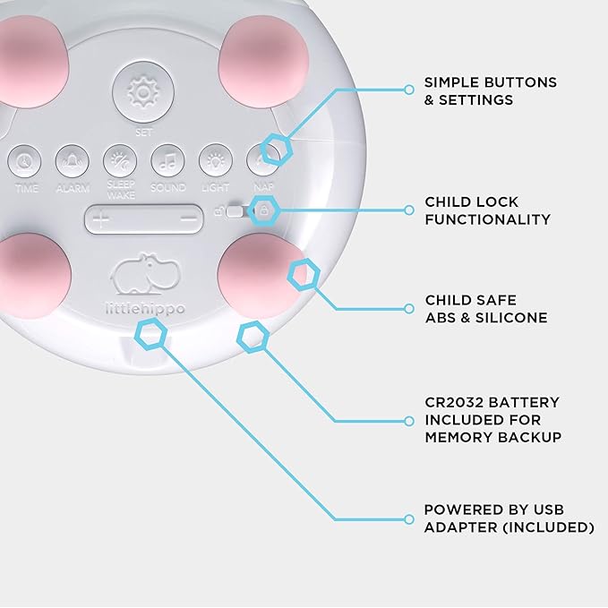LittleHippo Mella: Kids Alarm Clock, Ready to Rise Children's Sleep Trainer - Image 5
