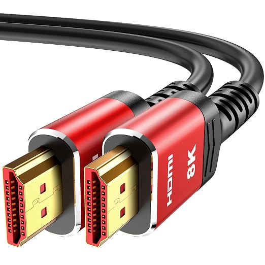 Highwings 8K HDMI Cable 6.6FT, 2.1 High Speed 48Gbps HDMI Braided Cord-Supports by Highwings