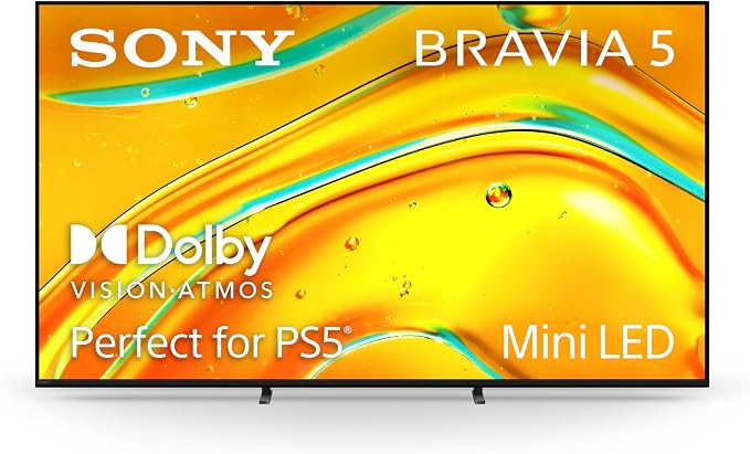 Sony 55 Inch BRAVIA 5 Mini LED 4K HDR Smart Google TV (K-55XR50) | XR Processor with AI Technology, Dolby Vision/Atmos, XR Backlight Master Drive, 120Hz Refresh Rate, 4K movie credits included by Unknown