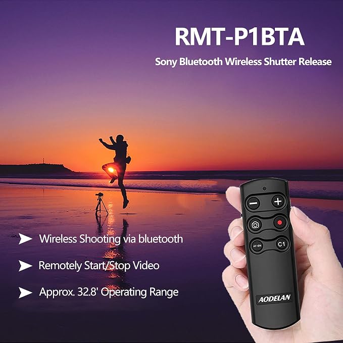 AODELAN for Sony Remote Shutter Release ZV-1, A7 III, RX100 VII, A7R III - Image 2