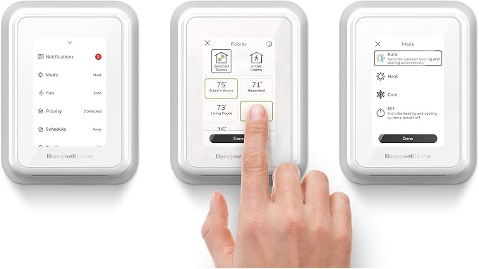 Honeywell Home T9 WIFI Smart Thermostat, Smart Room Sensor Ready, Touchscreen - Image 14