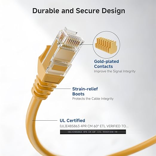 Cable Matters 10Gbps Snagless Long Cat 6 Ethernet Cable - 100ft - Image 4
