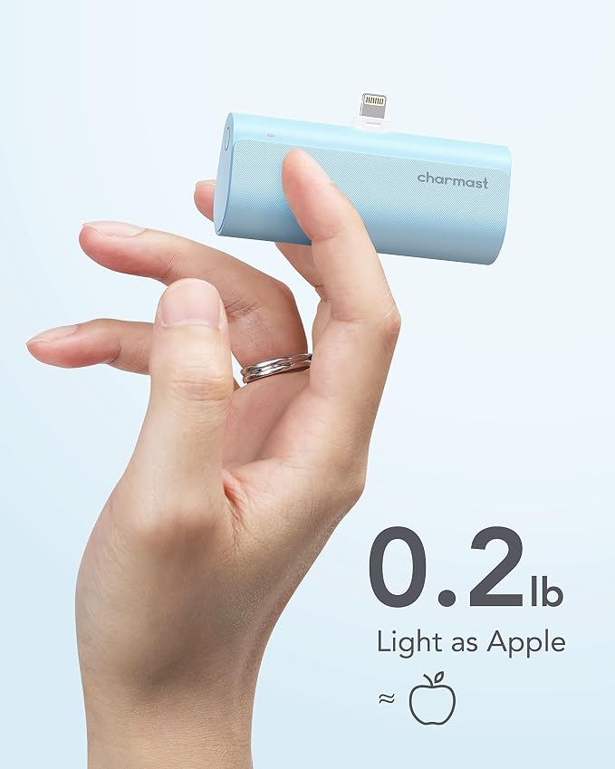 charmast Small Portable Charger 5000mAh, Ultra-Compact 20W PD Fast Charging Power Bank Mini Battery Pack Compatible with iPhone 14/14 Pro Max/13/13 Pro Max/12/12 Pro Max/11/XR/X/8/7/6, and More - Image 4