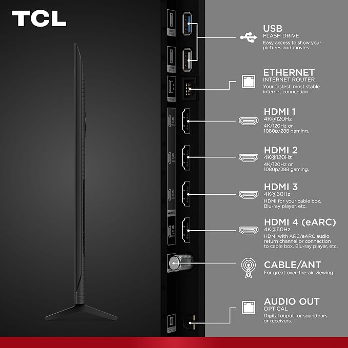 TCL 98-Inch Class F8D Series 4K QLED (98F8D, 2026 Model) with Dolby Vision HDR & Dolby Atmos, Smart Fire TV, Alexa+, 144Hz Refresh Rate, Game Accelerator 288, High Brightness LED Backlight - Image 4