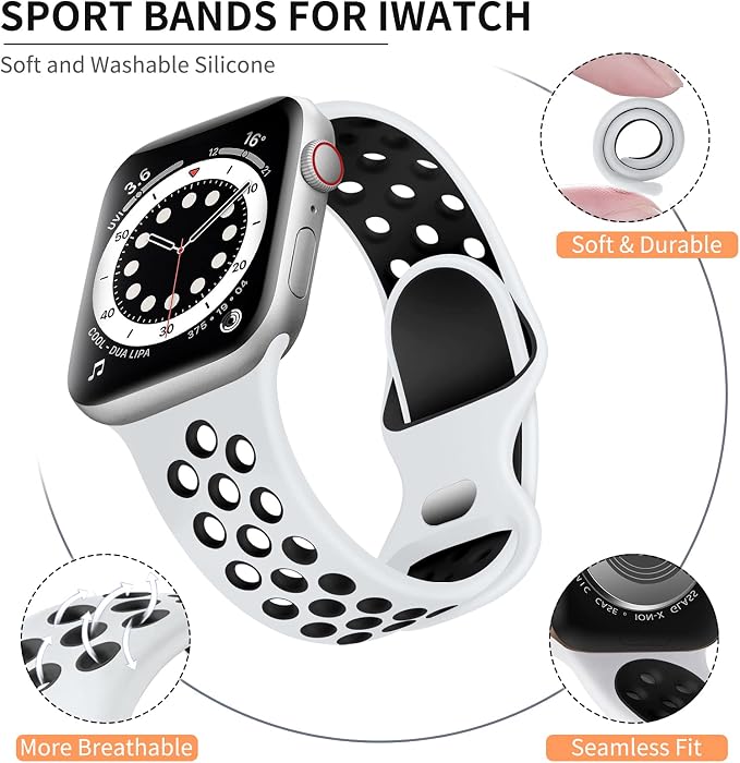 Lerobo Compatible with Apple Watch Band 41mm 40mm 38mm Series 11 10 42mm Women - Image 8