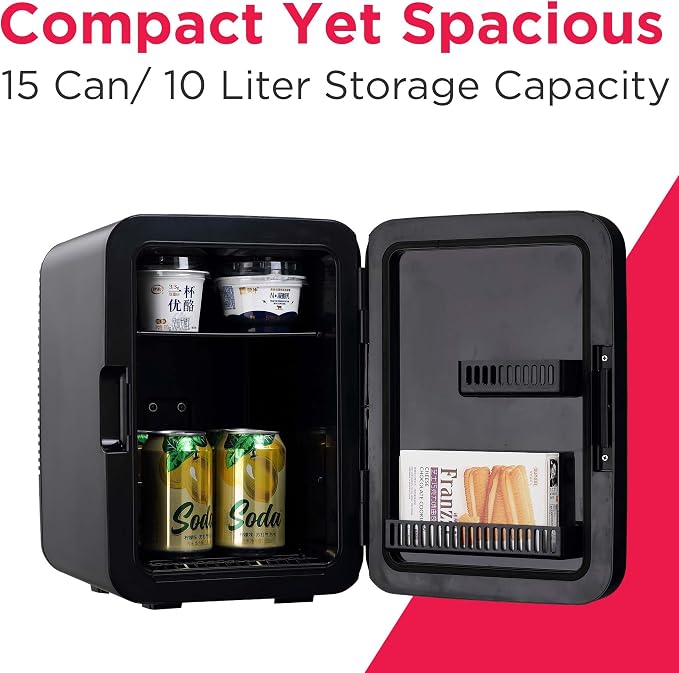 Frigidaire Portable 10L, 15-can Mini Fridge Brushed Stainless Rugged Refrigerator, EFMIS188-SS - Image 2