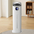 Large Humidifier for Bedroom, 9L/2.5Gallon Ultrasonic Cool Mist Humidifier with Humidistat, 360°Nozzle, 350ML/H Big Mist Level, Suitable for Kids Room Livingroom Yoga Office Plant，White by BreathePureLiveNaturally