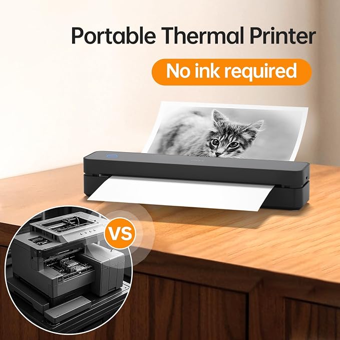 PRT Portable Printer Wireless for Travel, Thermal Inkless Printer for Home Use - Image 4