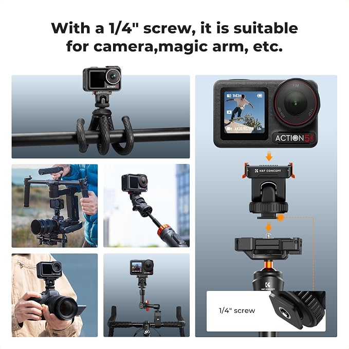 K&F CONCEPT Plastic Cold Shoe Mount Compatible - Image 6