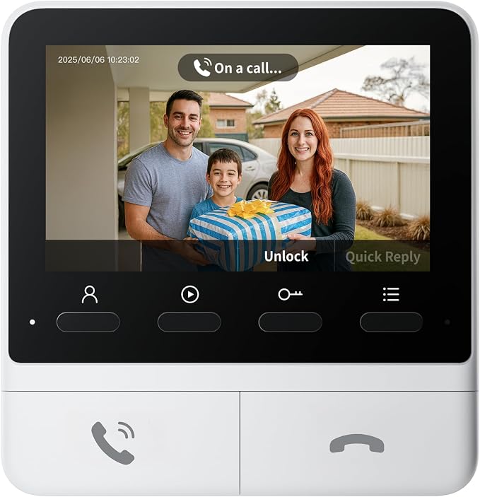 SwitchBot 4.3 Inch Monitor for Intercom Installation, Advanced Monitor for - Image 2