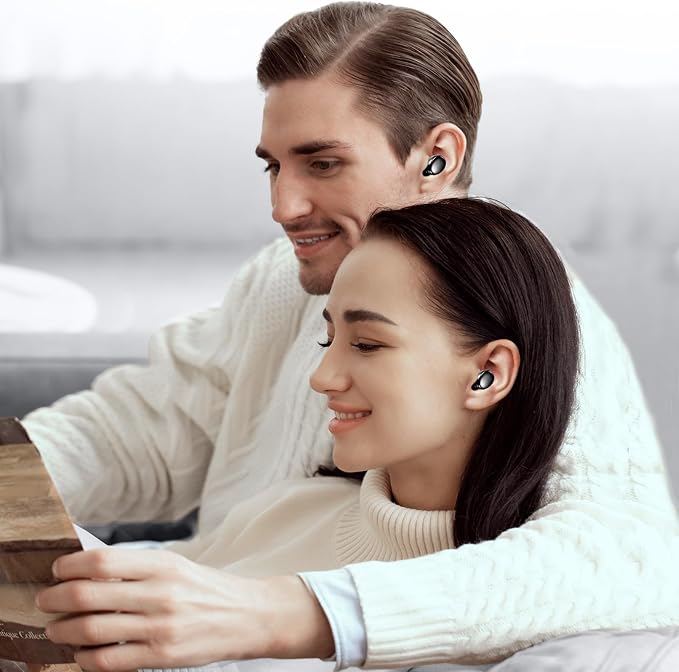 kurdene Wireless Earbuds Bluetooth 5.3 Light Weight in Ear Headphones | Premium Sound Bass Ear buds with Charging Case,Smart Touch Control,Built in Mics Headset,Clear Calls for Sports Workout - Image 8