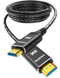 Highwings 8K 4K 120HZ 65 FT HDMI Cable Fiber Optic, Unidirectional in-Wall CL3 by Highwings