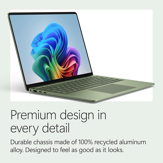Microsoft Surface Laptop (2026), 13.8-inch Premium Performance Laptop, Snapdragon X2 Elite Processor, Touchscreen Display, 16GB RAM, 1TB SSD Storage, Windows 11 Copilot+ PC Built for AI, Jade - Image 7