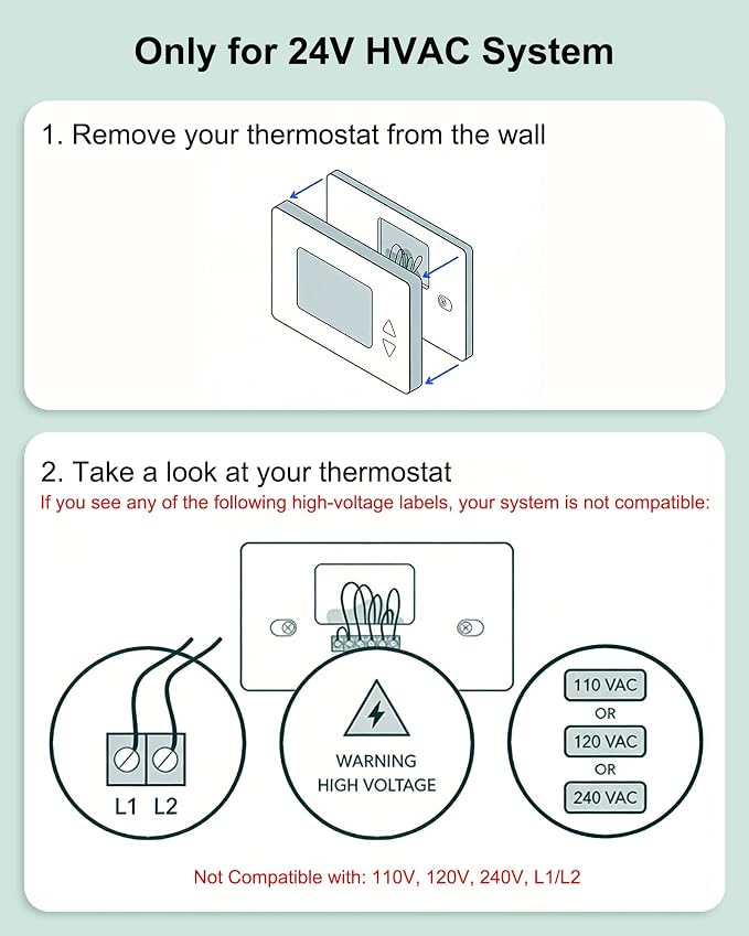 WUKUR Power Extender Kit for ecobee Smart Thermostat Premium, C-Wire Adapter - Image 4