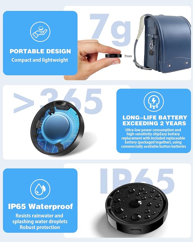 Air Tags for Android, Air Tags-2 Pack Android, Air Tracker Tags, 2 Year Battery - Image 4