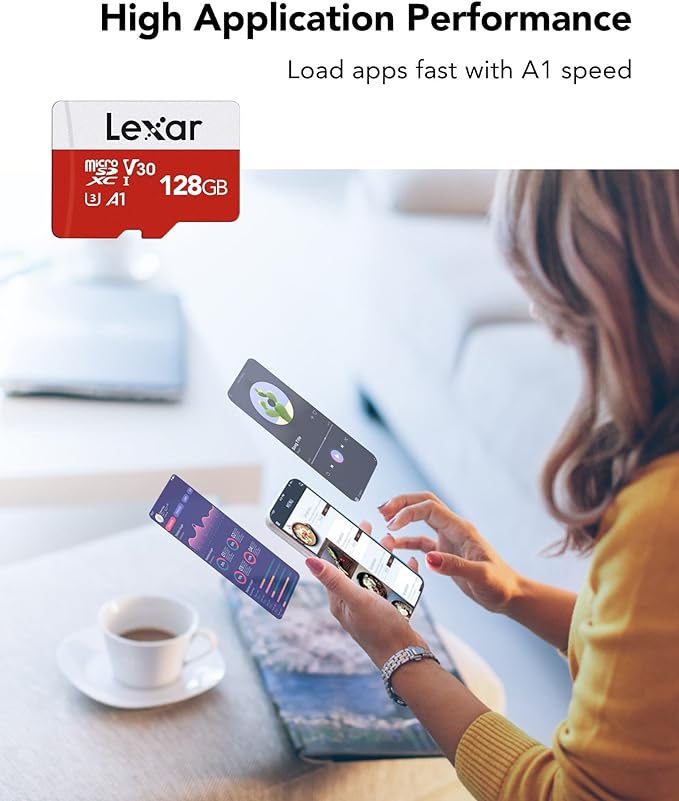 Lexar E-Series 128GB Micro SD Card 2 Pack, microSDXC UHS-I Flash Memory Card - Image 6