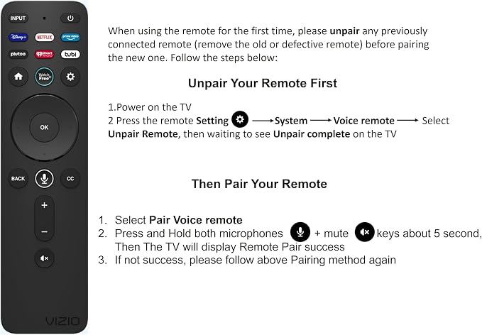 VIZIO Voice Remote - XRT260 - Image 4