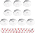 SITERLINK Smoke Detectors 10 Year Battery Operated, Smoke Alarm by SITERWELL