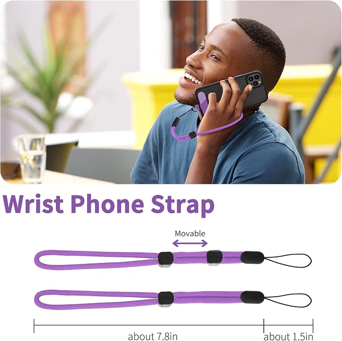 CACOE Phone Lanyard 2 Pcs-1 Pcs Adjustable Neck Strap, Universal Crossbody - Image 2