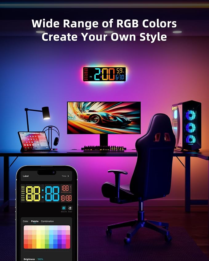 EASYERA Smart Digital Wall Clock - Image 2