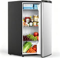 COWSAR 3.1 Cu.ft Mini Dorm Fridge for Bedroom Apartment Office, Silver | Reversible Single Door, Adjustable Thermostat, Energy Saving, Remove Glass Shelves, Compact Small Fridge for College Dorm by COWSAR