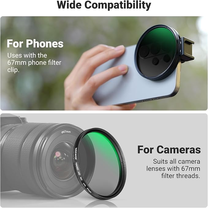 NEEWER 67mm Phone CPL Filter - Image 6