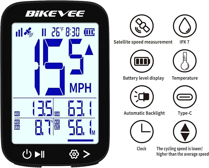 GPS Bike Computer Wireless Cycling Computer - Image 5