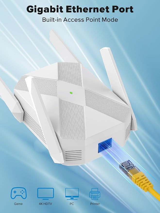2026 AX3000 WiFi 6 Extender, WiFi Extender Signal Booster - Image 4