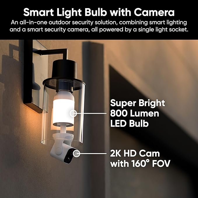 WYZE Accessory Bulb, Dimmable 800 Lumens LED Bulb, Soft White 3000K, E26 Base - Image 4
