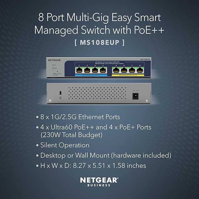 NETGEAR 8-Port PoE Switch, 2.5Gb Switch - Image 2
