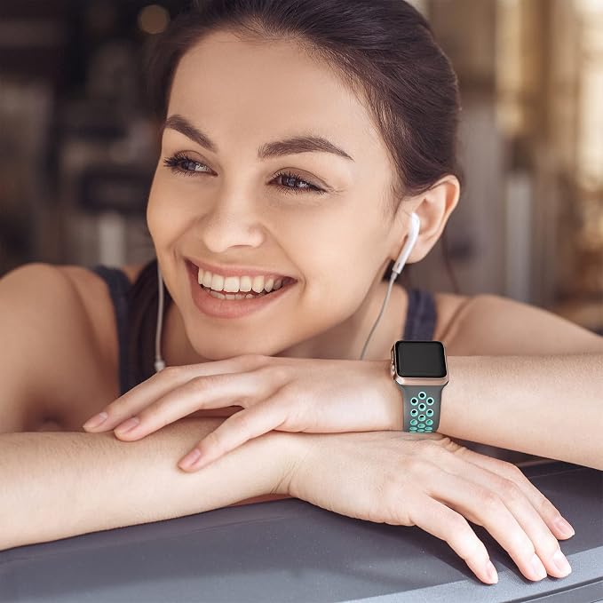 Lerobo Sport Bands Compatible for Apple Watch Band 40mm 38mm 42mm 41mm for - Image 3