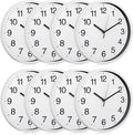 Inbagi 8 Pcs Wall Clock Large Silent Battery Operated Wall Clocks Modern Non by Inbagi