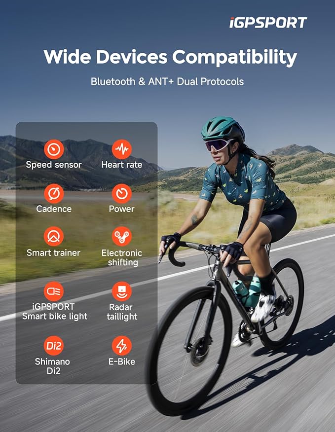 iGPSPORT BSC300T Wireless Bike Computer GPS, Touchscreen Offline MAP Navigation - Image 4