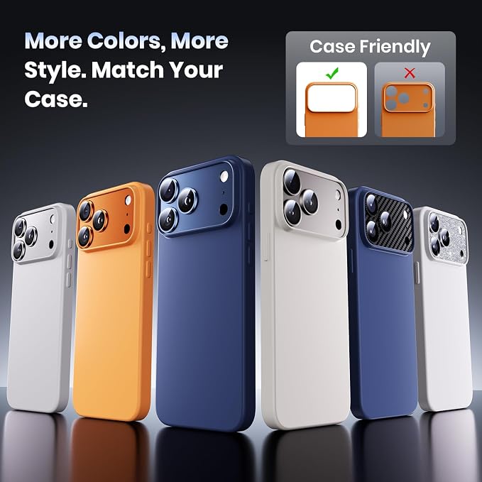 Hoerrye for iPhone 17 Pro Max Camera Lens Protector - Image 6