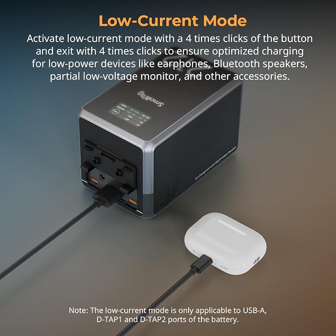 SMALLRIG V Mount Battery VB212, 212Wh / 14400mAh V Mount Battery - Image 4