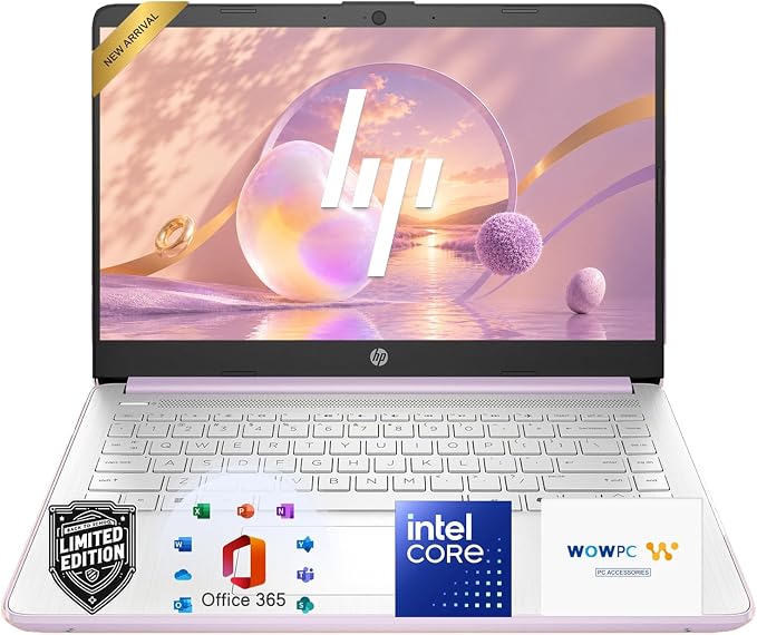 HP 14 Essential Laptop Computer, 2026 Edition, 4GB RAM, 128GB SSD, Intel N150 CPU, Long Battery Life, 1TB Cloud Storage, Windows 11 with Microsoft 365 by Unknown