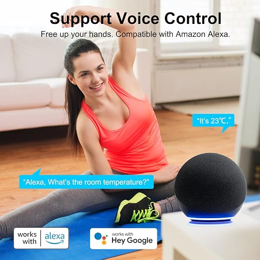 Smart Digital Thermometer Hygrometer, WiFi Indoor Temperature Humidity Sensor - Image 5