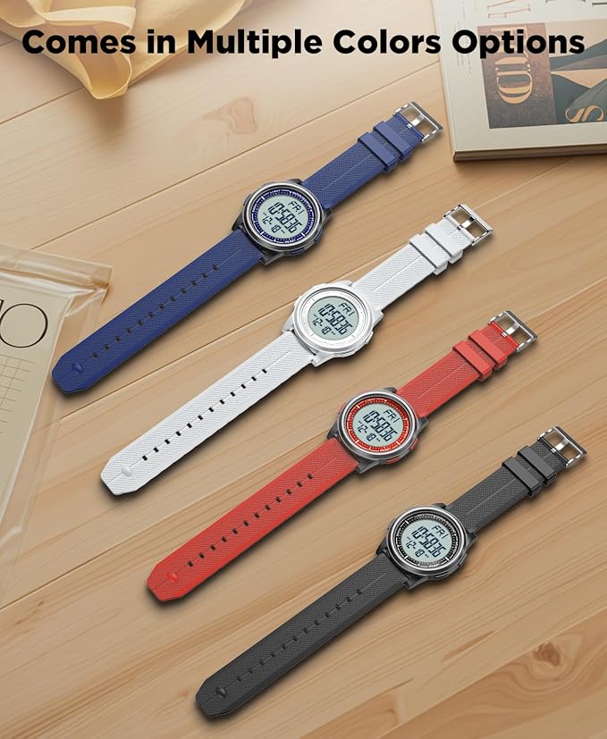 Beeasy Digital Watch for Men Women, 50M Waterproof, Ultra-Thin & Lightweight - Image 7