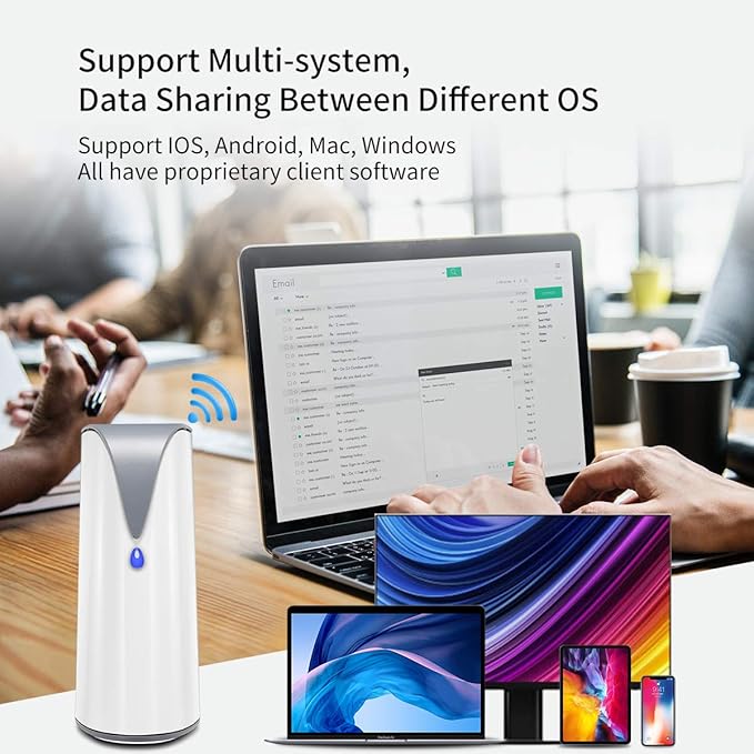 SSK 4TB Personal Cloud Network Attached Storage Support Wireless Remote Access - Image 3