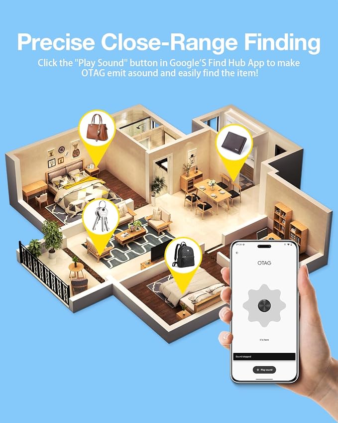 Air Tags for Android, Air Tags-4 Pack Android, Android Tracker Tags, 2 Year - Image 5
