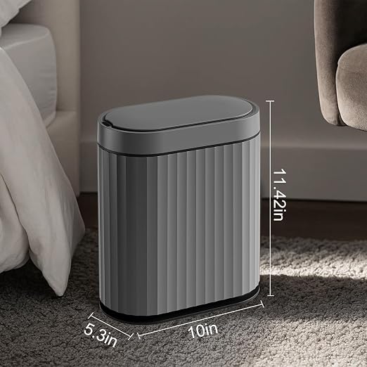 ELPHECO Bathroom Motion Sensor Trash can, 2 Gallon Automatic Garbage Can - Image 2