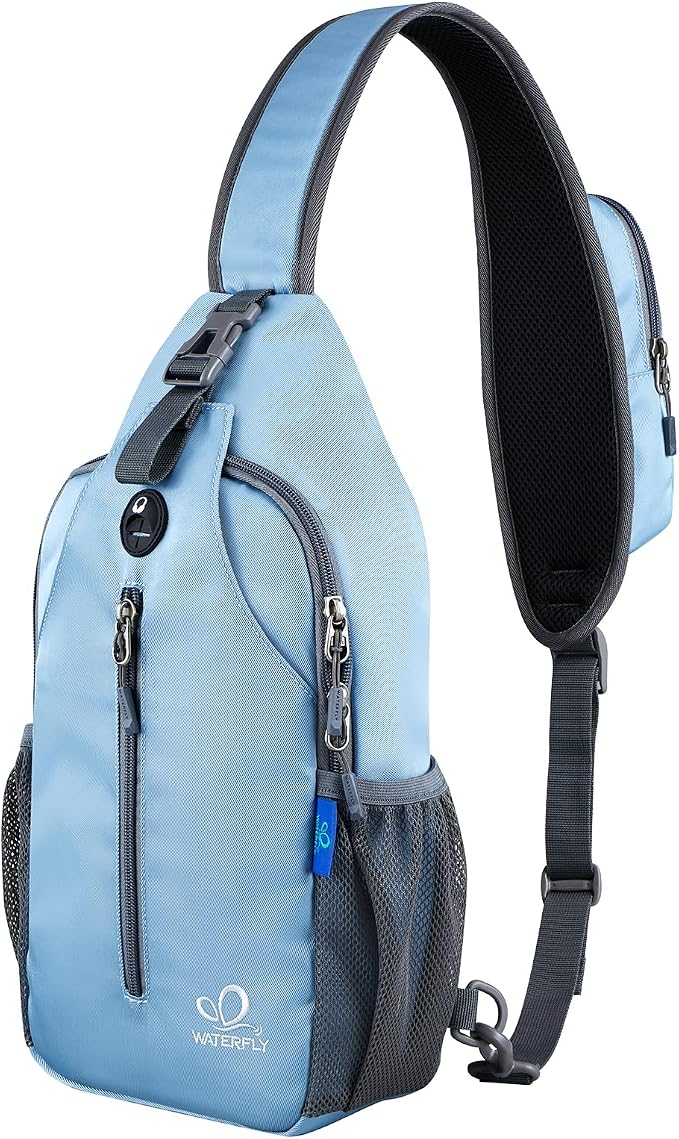 WATERFLY Sports Crossbody Sling Backpack Sling Bag Chest Bag Daypack by Waterfly