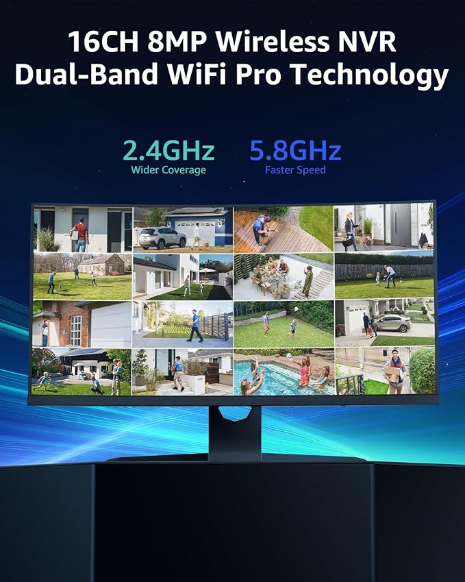 ANNKE Wireless Camera System, 16CH 4K Security NVR, 2-Way Audio, Dual-Band WiFi - Image 2