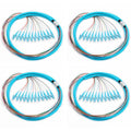 4 Pack LC-OM3 12 Pigtail 12 Strand Multimode OM3/OM4 50/125 LC-UPC Fiber Pigtail by ProfessionalFiberNetworkDevicemanufacturer